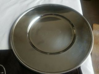 Vintage Christofle Large Round Platter 30cm Plate.  Service Brilliant Luster