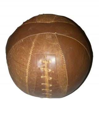 Vintage/antique Exercise Leather Gymnasium Ball Boxing Gym Sport Medicine Ball