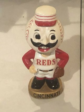 Vintage 1960s Mlb Cincinnati Reds Baseball Bobblehead Nodder Bobble Head 1968