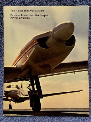 Piper Navajo Aircraft - Factory Sales Brochure 1975/6