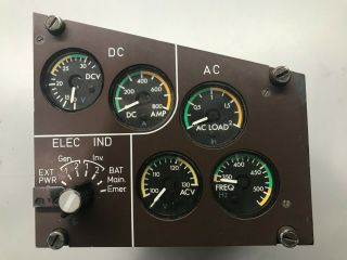 Atr 42 Power Control Indicator Panel P/n 2794 - 901 - 00 - 11 68 - 081 - 044 - 00