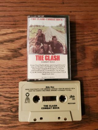 The Clash Combat Rock Vintage Cassette Tape