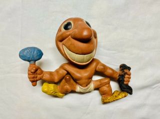 Vintage Rempel Rubber Toy.  Cleveland Indians Chief Wahoo 1940’s Memorabilia