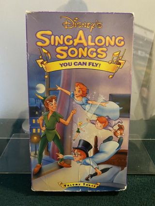 Disney Sing Along Songs You Can Fly Vhs Vintage