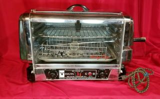 Vintage Malibu Black Angus King Size,  Bake Broil Rotisserie Oven Model 008