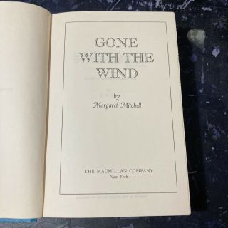 Gone With The Wind Margaret Mitchell 1964 Hardcover Vintage Classic Decor 3