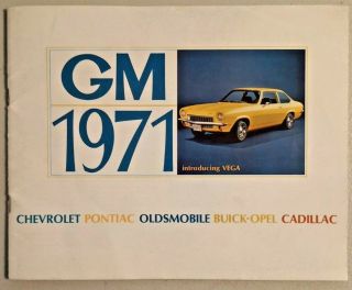 Vintage 1971 Gm Dealer Sales Brochure - - 2273