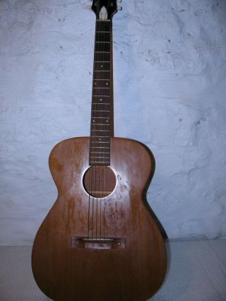 Vintage Harmony Musical Note H165 Acoustic Project Guitar