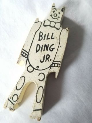 Vintage Wooden Toy Bill Ding Jr Stacking Man - 1 Pc.