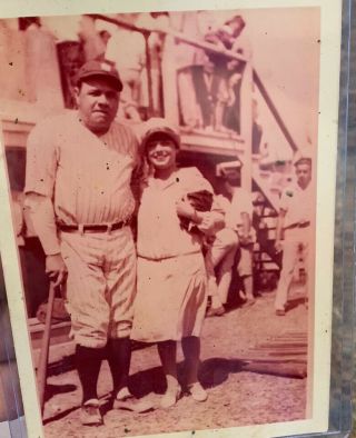 circa 1930 ' s BABE RUTH & LOU GEHRIG YORK YANKEES BASEBALL PHOTO 4