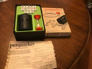 Perquackey The Different Word Game - Vintage 1970 Ee