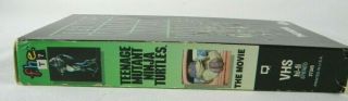 Teenage Mutant Ninja Turtles - The Movie VHS Vintage Rated PG 1985 3