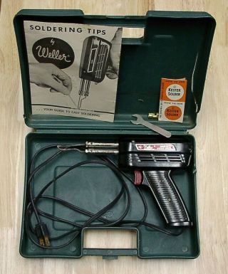 Vntg Weller 8200 - N Soldering Gun,  100/140 Watts,  W/case & Booklet,