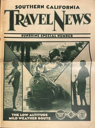 1920s Railroad Travels Sunshine Special Pacific Train Lines Socal Railroadiana