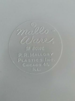 Vintage Mid - Century MALLO - WARE Melmac 9 
