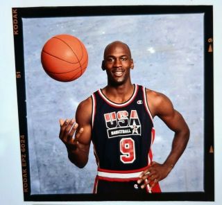 Michael Jordan Chicago Bulls 1992 Team Usa - 35mm Basketball Slide - Type 2