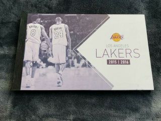 2015 - 2016 Kobe Bryant Final Season Ticket Book Booklet All 43 Games La Lakers