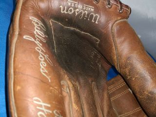 Wilson Baseball Glove Rht Billy Loes Brooklyn Dodgers 1941 Patent Vintage