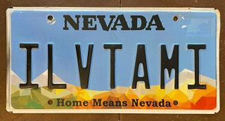 Nevada Vanity License Plate I Love Tammy