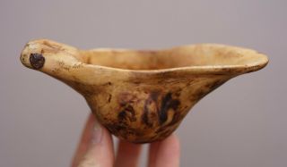 Old Burl Canadian / England Canoe Cup Great Lakes Antique Native American