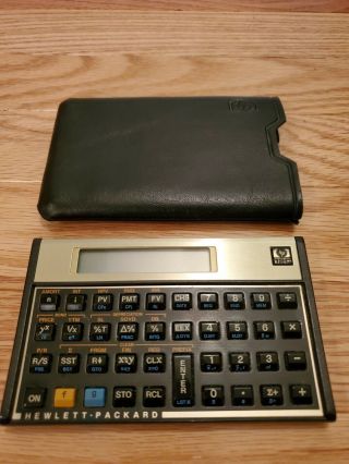 Hewlett Packard Hp 12c Vintage Financial Business Calculator & Case