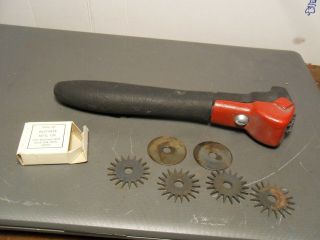Vintage Dayton Kut - Rite Grinding Wheel Dresser Tool W/ 4 Cutters