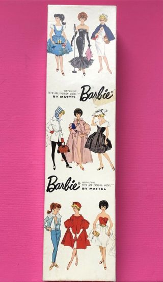 Vintage Bubble Cut Barbie Box Only Mattel No.  850 Brunette