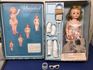14” Vintage Madame Alexander Doll “mary Bel The Doll That Gets Well W/ Box C2