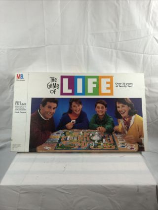 Vintage The Game Of Life Board Game 1991 By Milton Bradley 100 Complete