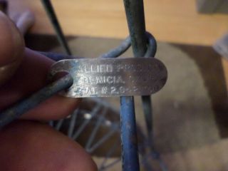 VTG Allied Products Metal Wire Collapsible Folding Laundry Basket Antique Cart 2