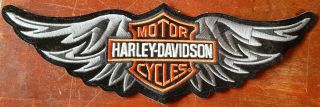 Harley Davidson Tribal Wing Bar Shield Patch (xxl) 12 " Version