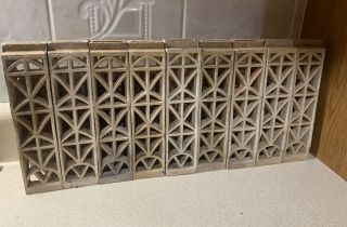 Vintage Dearborn Gas Heater Radiant Ceramic X900 - 5 - 2 Grates Bricks Inserts Set 9