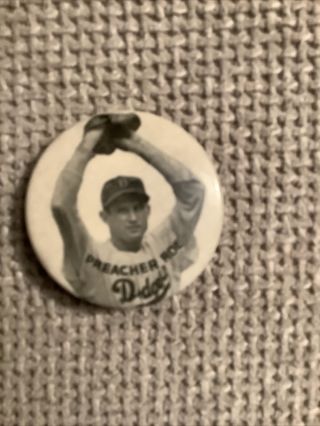 Preacher Roe / Brooklyn Dodgers / Pm10 Pin,  Button 1 3/4 Inch