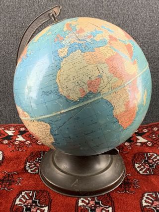 1938 Pre Wwii Replogle 10” World Political Desk Globe
