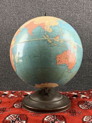 1938 Pre WWII Replogle 10” World Political Desk Globe 2