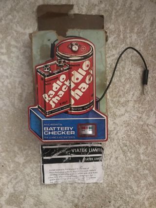 Vintage Radio Shack Micronta Battery Checker Tester