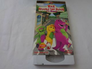 Vintage Walk Around The Block With Barney Vhs Tape