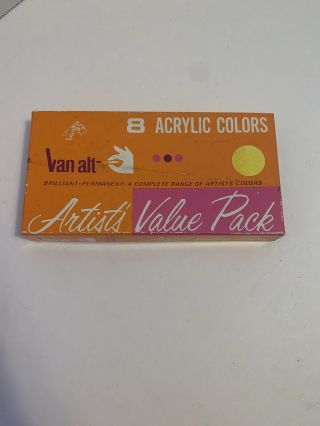 Vintage Van Alt Acrylic Paint Set Artists’ Value Pack 8 Colors