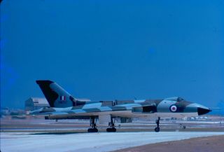 35mm Slide - Avro Vulcan - Xm657 - Luqa Malta - Oct 74