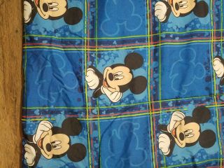 Vintage Disney ' s Mickey Mouse Twin /Full Size Comforter Blanket 84 x 62 3