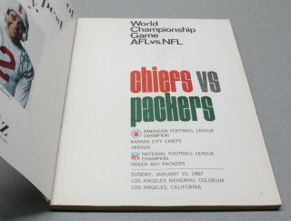 1967 Bowl I Program AFL / NFL Championship Game KC Chiefs vs GB Packers 5