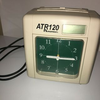 Vintage Acroprint Atr120 Analog Time Card Punch Clock Recorder Parts