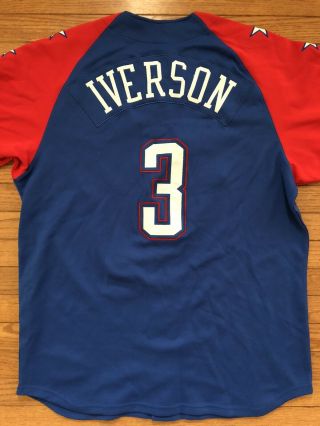 Nike Allen Iverson Phila 76ers Sixers 2004 Nba All Star East Jersey Xl Tags