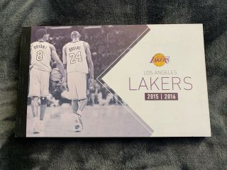 2015 - 2016 Kobe Bryant Final Season Full Ticket Book Booklet All 43 Games Lakers