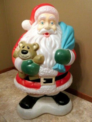 Vintage " Empire " Christmas Santa Claus Lighted Blow Mold - 40 " Tall