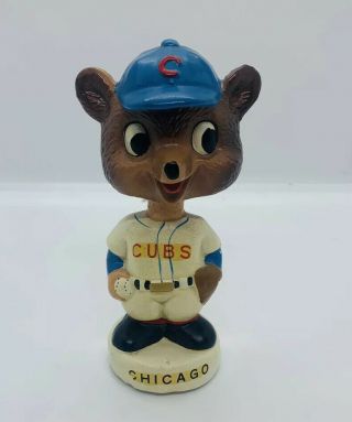 Vintage 1960s Chicago Cubs Baseball Mini Miniature Nodder Bobblehead