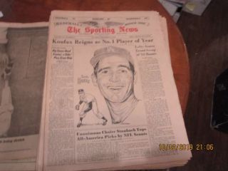 1963 The Sporting News Complete Run 52 Issues Sandy Koufax