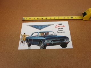 1966 Chevrolet Corvair Options Accessories Sales Brochure Literature