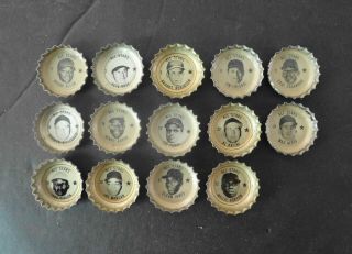 1967 Coke King Size All - Stars Bottle Caps 14 Diff.  Rose Aaron For Redsox - Nation