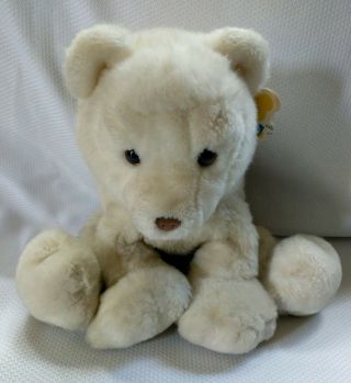 Dakin Cuddles Stuff Teddy Bear White Brown Nose Off White Cream 1984 Vintage
